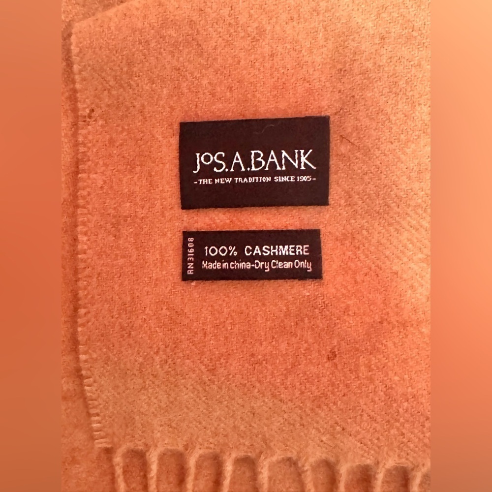 JOS. A. BANK camel/tan cashmere scarf - Picture 3 of 3